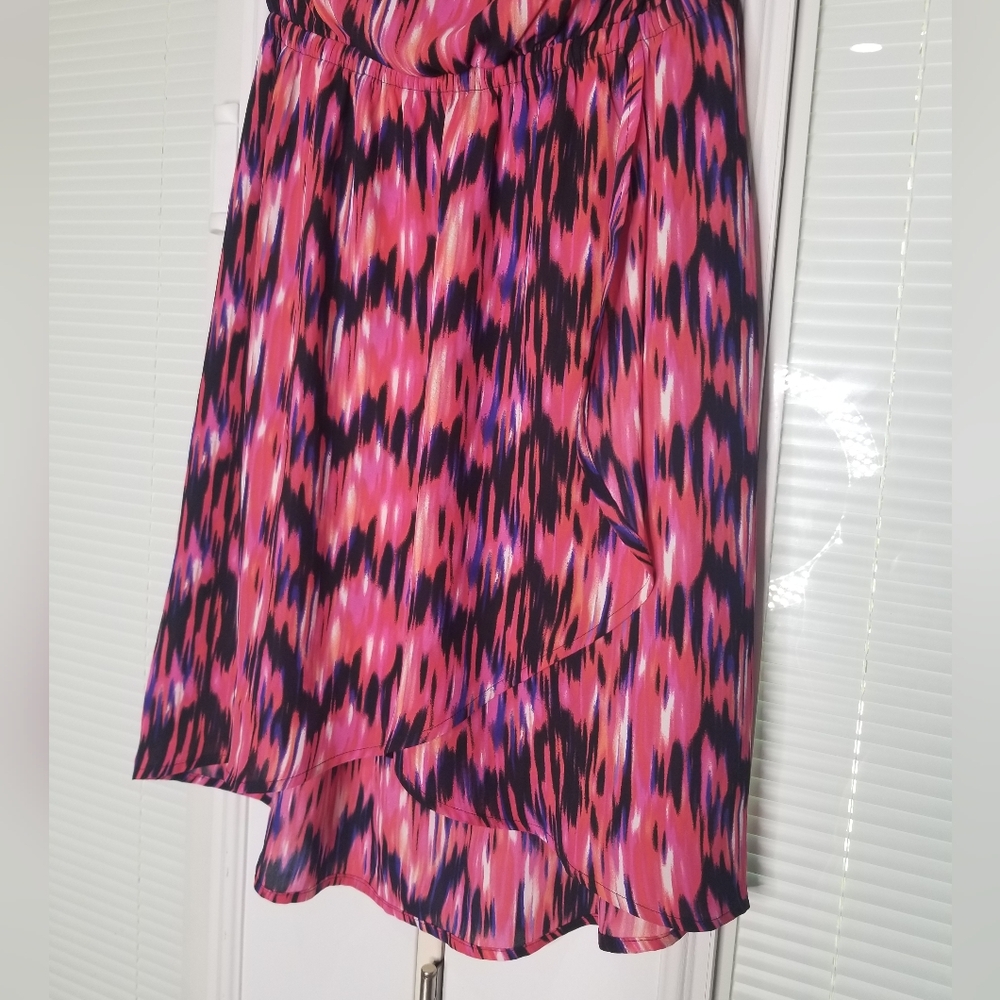 Express Multicolored Strapless Dress - Picture 6 of 6